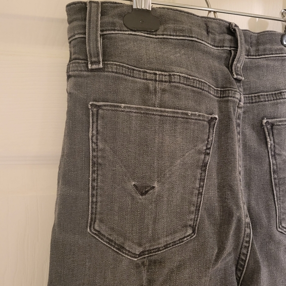 Hudson Holly Mid Rise Cropped Flare Slit Back Jeans - Picture 8 of 13